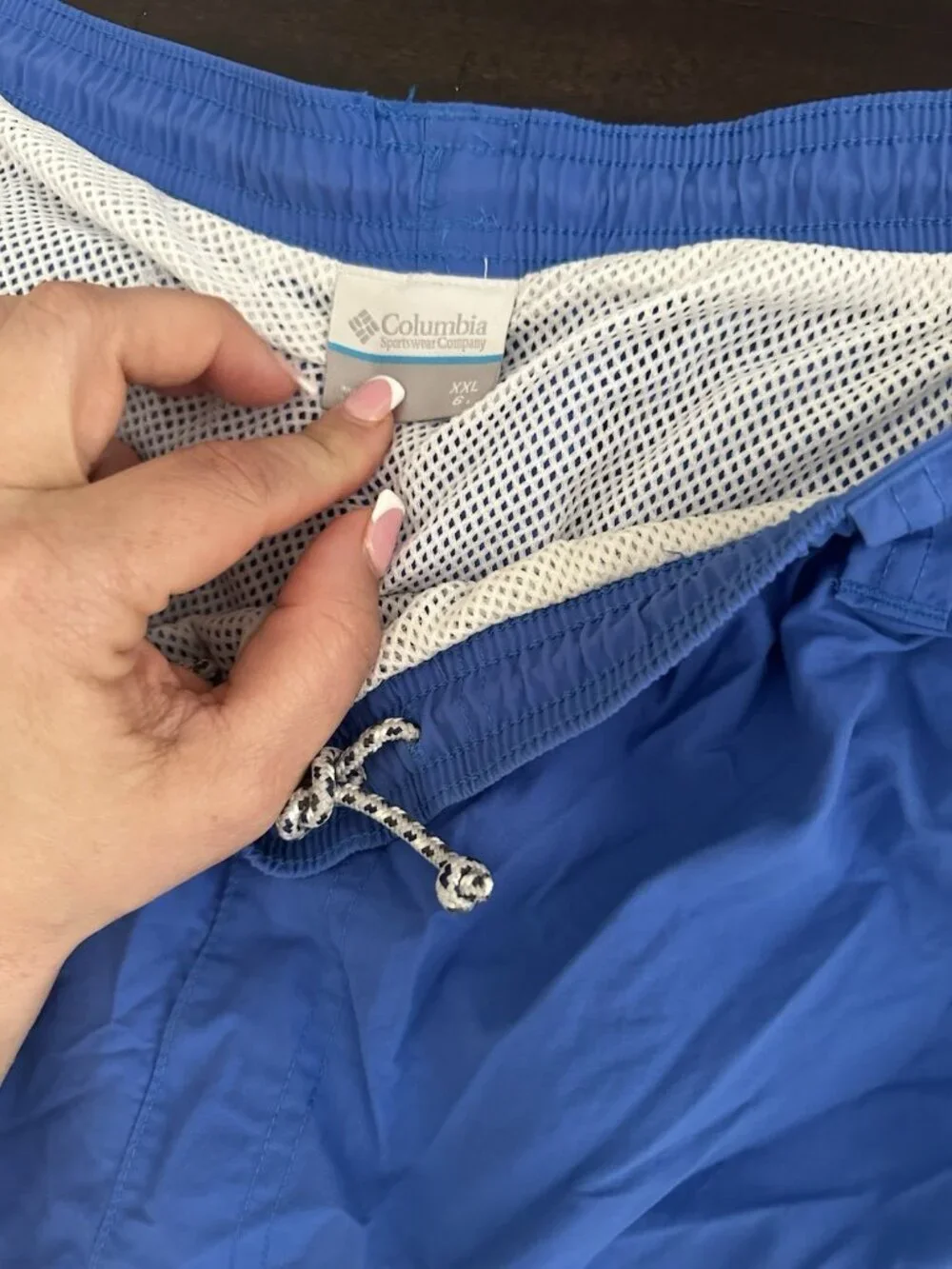 Men’s Columbia Blue Swim Trunks Xxl And Length 6”